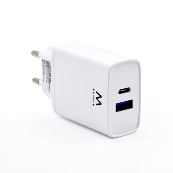 CARGADOR RAPIDO EWENT EW1321 Q3 20W USB TIPO A USB TIPO C - 1