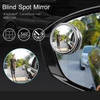 Espejo Auxiliar De Retrovisor Para Coche 360° Grados Ajustable Amplio Ángulo Convexo Marco Redondo Para Detectar Zonas De Sombra - details 2