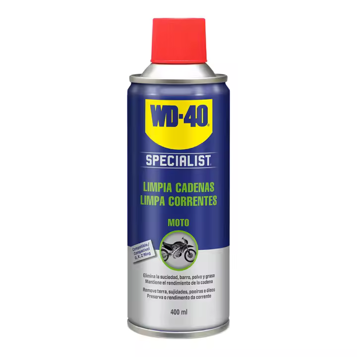 SPRAY LIMPIA CADENAS 400ml 34138 WD40 LUBRICANTES Y ACEITES FAMILIA WD40 MULTIPLES APLICACIONES - 1