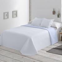 Mommata Colcha Lisa Reversible Termosellada Azul. - details 2