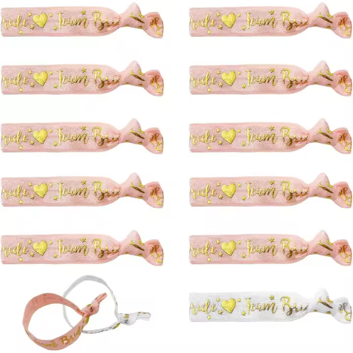 1 Blanco Novia pulsera 10 unids Rose Gold equipo Novia pulsera, accesorios de fiesta de Gata (Pink Gold) - 1