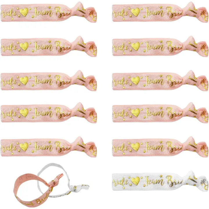 1 Blanco Novia pulsera 10 unids Rose Gold equipo Novia pulsera, accesorios de fiesta de Gata (Pink Gold) - 1