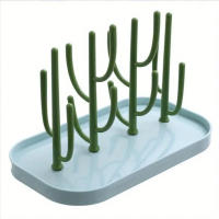 Soporte De Encaje Para Botella De Leche En Forma De Árbol Para Bebés Organizador De Secado a Prueba De Polvo Regalo De Pascua - details 10