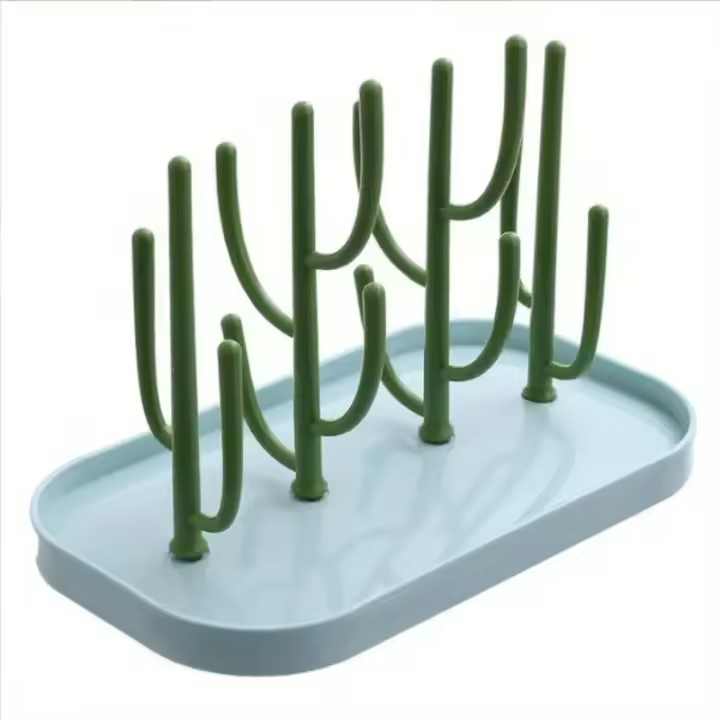 Soporte De Encaje Para Botella De Leche En Forma De Árbol Para Bebés Organizador De Secado a Prueba De Polvo Regalo De Pascua - 1