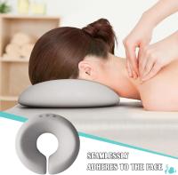 Oreiller de Massage Face vers Le Bas, Oreiller cervical，Oreiller Facial Perforé pour Spa, Oreiller de Massage pour Table de Massage de Salon, Noyau en Mousse à Mémoire de Forme（Bleu） - details 2