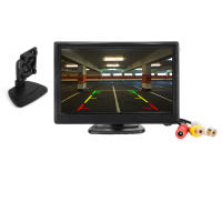 5 Inch Car Monitor TFT LCD 5" HD Digital 16:9 800*480 Screen 2 Way Video Input For Reverse Rear View Camera DVD VCD - details 3