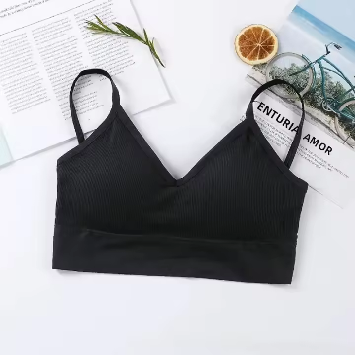 Sujetador De Tubo Para Mujer Deportivo Sin Costuras Push up Lencería Sexy Transpirable De Algodón Bragas De Deporte Femininas - 1