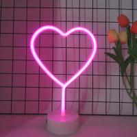 Luz Neón En Forma De Corazón Con Pilas O Alimentada Por USB Decoración Para Dormitorio Y Sala De Estar Regalo Para Bodas Y Aniversarios - details 0