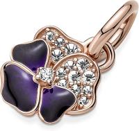 Pandora Charm Colgante Flor Pensamiento Morado 780776C01, Viene con embalaje de Caja de Rego original. - details 0