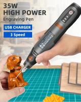 Mini Taladro Eléctrico Recargable USB Herramienta Rotativa Para Grabado Y Engranajes Herramientas DIY Para El Hogar - details 0