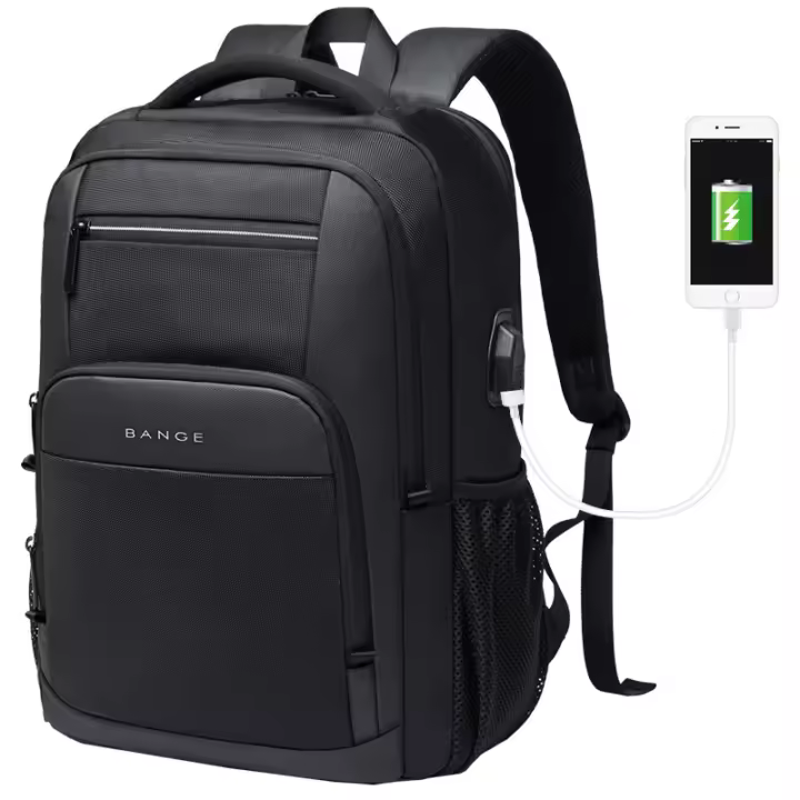 Bange Buzo De Negocios Y Deportivo Para Hombres Bolsa De Laptop Con Estilo Táctico Mochila De Viaje Con Múltiples Compartimentos Material Oxford Y Poliéster - 1