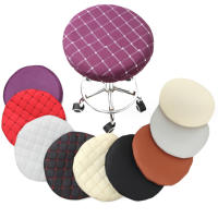 Cubierta De Cojín Redondo Para Silla De Casa Cocina Oficina Asiento De Bar Stool Desmontable Cubierta De Silla Con Relleno De Algodón Y Poliéster Estilo Moderno Para Adultos - details 0