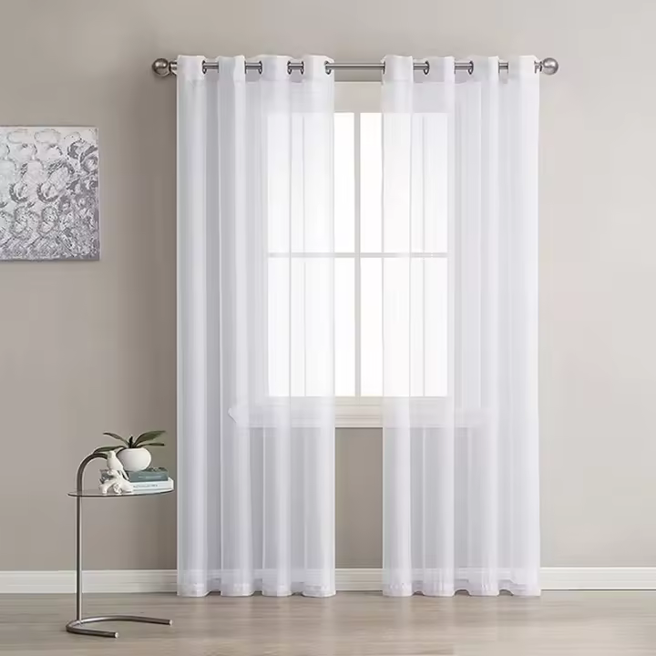 Gasa Blanca - Paneles de Ventana Macizos - 134 Cm X 240 Cm - 1