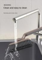 360-Degree Rotating Crevice Cleaning Brush with Tweezers - Ideal for Bathroom Tiles & Kitchen Countertops, Hard Bristles for Easy Wall & Floor Cleaning - details 2