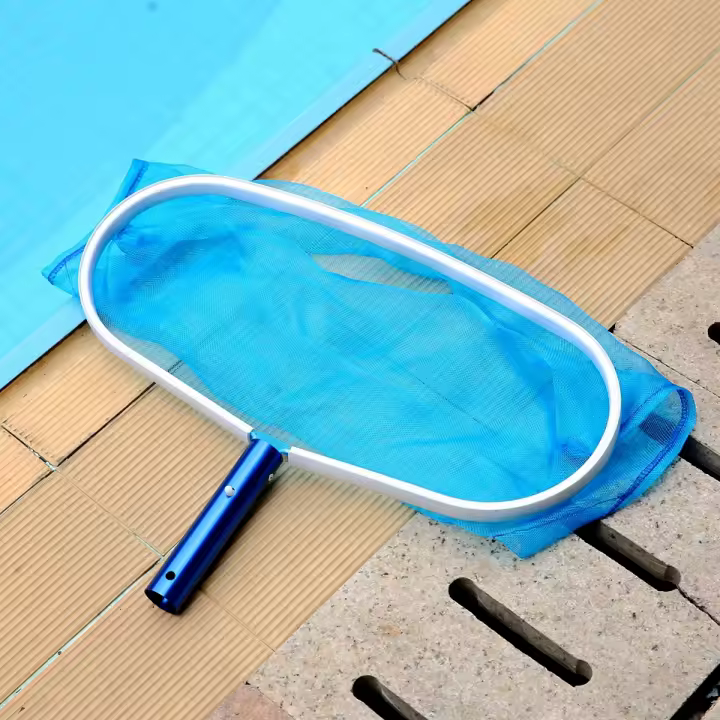 Limpieza De Piscina Con Red Herramienta De Limpieza Para Piscina Y Spa Rake De Hojas Y Suelo Mesh Palicy Origien China - 1