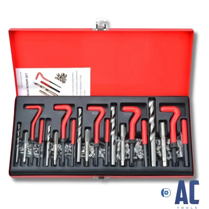 AC Tools Kit profesional maletin de helicoil para reparar roscas helicoidales compuesto de131 piezas - 1