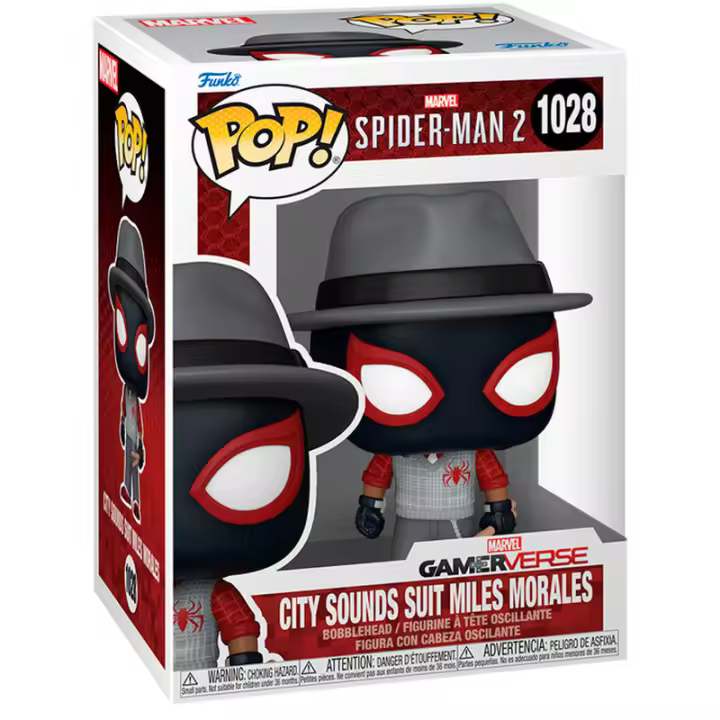Figura Pop Marvel Spider-Man 2 City Sounds Suit Miles Morale-Figura de Vinilo Coleccionable - Idea de Regalo- Mercancia Oficial - Juguetes para Niños y Adultos - Movies Fans - Muñeco para Coleccionistas y Exposición - 1