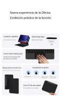 Teclado Mágico HUWEI Para Tableta Samsung Galaxy Tab S9 FE plus S7 FE S8 12.4'' Funda Inteligente Con Teclado Portugués Español Coreano Compatible Con Modelos S7 S8 S9 - details 3