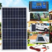 Kit De Panel Solar Polícrata 300W/600W 12V Con USB Generador Solar Portátil Recargable Para Exteriores Material De Silicio Monocrómatico - details 3