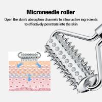 Rodillo De Masaje Facial Y Corporal Con Agujas Microneedles Aplicador De Crema Facial Herramienta Para Adelgazamiento Facial Y Cuidado De La Piel - details 3