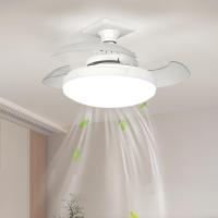 Ventiladores de techo con control remoto Luz y Control, Cuchillas de techo LED retráctiles con 3 temperaturas de color, ventilador de Techo de araña regular - details 0