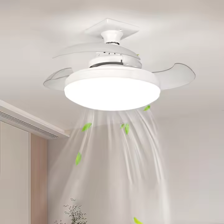 Ventiladores de techo con control remoto Luz y Control, Cuchillas de techo LED retráctiles con 3 temperaturas de color, ventilador de Techo de araña regular - 1