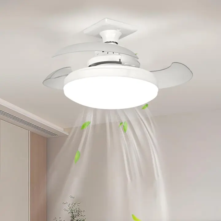 Ventiladores de techo con control remoto Luz y Control, Cuchillas de techo LED retráctiles con 3 temperaturas de color, ventilador de Techo de araña regular - 1
