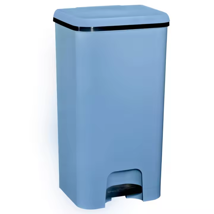 COM-FORT HOUSE  Cubo de Basura con Pedal  Capacidad de 37 Litros  Cubo Reciclaje  Color Azul  Limpieza Fácil - 1