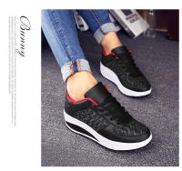 Zapatos De Moda Con Punta Redonda Y Tacón Inclinado Para Mujer Cómodos Y Transpirables Con Suela Gruesa Zapatillas Deportivas Al Aire Libre - details 5