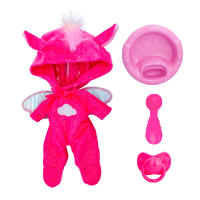 Cry Babies, Bebés Llorones Loving Care Fantasy Hanna llora lágrimas de verdad y lleva chupete y platito con cuchara - IMC Toys 909793 - details 3