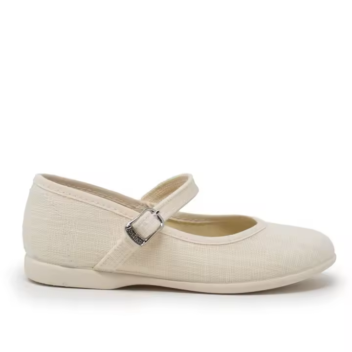BATILAS 107/144 Zapatos vestir niña 31090 24V BAILARINA CORREITA FLORES BEIGE - 1