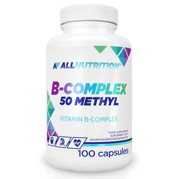 Vitamina B Complex 50 METILO 100 cápsulas - ALLNUTRITION - 1