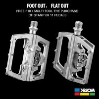 RACEWORK Pedales De Bicicleta De Montaña MTB Clipless Con Medidor De Potencia Doble Función Pedal Clip Compacto Y Plataforma Aluminio Para Ciclismo - details 10