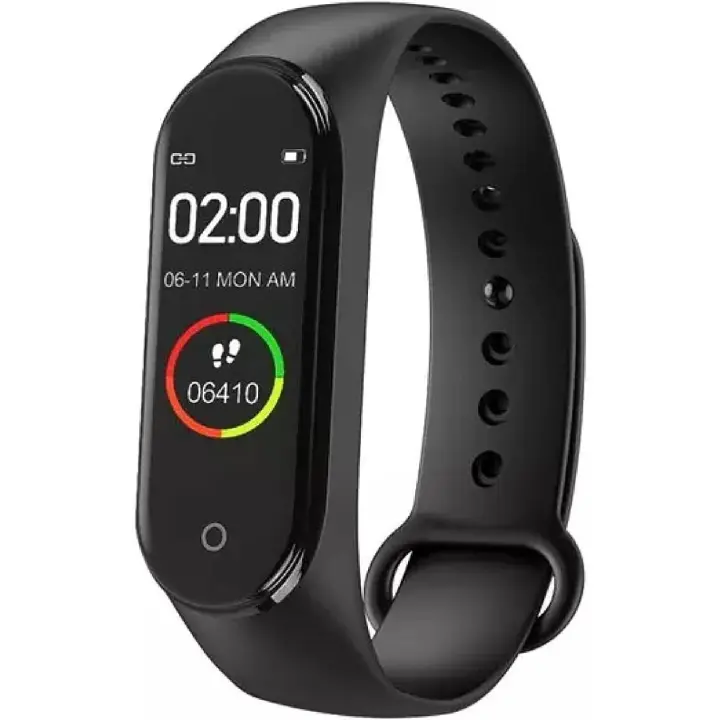 PORCHEDDU Reloj inteligente M4 de 0,96 pulgadas para la Salud, Diseño Elega y Estrecho, monitoreo de frecuencia cardíaca, Llamada/mensaje, sueño/pasos/calorías/SEGUIMIENTO DE Distancia, resistant to Agua, clima. Adecuado para adultos/Niños - 1