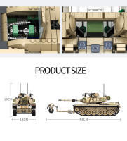 Bloques De Construcción De Tanque De Batalla Principal Merkava MK4 Serie Militar WW2 Para Niños Juguetes Regalos Para Niños De 6 a 12 Años Y Adolescentes - details 21