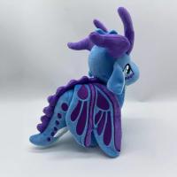 Juguete De Peluche Dragón Azul Brillante Con Cuernos De Alas De Fuego Juguete De Peluche Suave Para Niños Y Niñas Decoración De Moda Regalo Especial - details 7