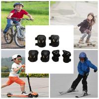 VE Juego de rodilleras, paquete de 6, juego de equipo de Protección con rodillera, muñeca, Codo, Kit de almohadillas de seguridad para niños, adolescentes, patinaje, cycling, monopatín, rodillo - details 3