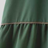 ZANZEA Vestido Midi De Manga Corta Para Mujer Estilo Retro Patchwork Largo Cuello En V Vestido Casual De Verano Sin Ajuste - details 10