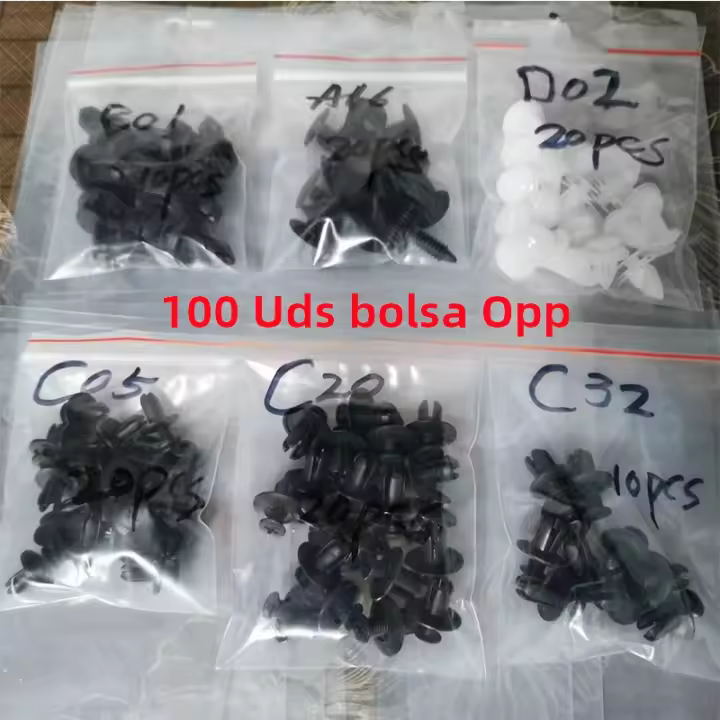 100pcs Herramientas De Desmontaje Para Coche Clips Plásticos Mixtos Retenciónde Puertas Y Remoción De Productos Herramientas De Fijación Automotriz - 1