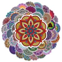 50PCS Pegatinas De Motocicleta Impermeables De 50PCS Con Diseño De Mandalas Graffiti Para Casco Y Maletero Cubierta De Ralladuras Del Cuerpo De La Motocicleta - details 4