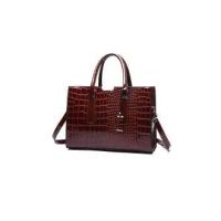 Bolso de mano de lujo para Mujer, Bandolera de Charol PU de Diseño de Cocodrilo, Bolso de Hombre Retro - details 9