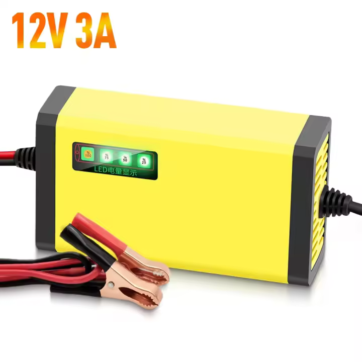 Cargador De Batería De Coche 12V 10A Pulso Con Pantalla LCD Reparación Inteligente Y Rápida Dispositivo De Carga Para Baterías De Coche Y Motocicleta Accesorio De Vehículo - 1