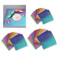 Papel De Origami Multicolor En Gradiente 50 Hojas Cuadradas Para Niños Y Adultos Papel De Artesanía Brillante Para Scrapbooking Y Felicitaciones - details 0
