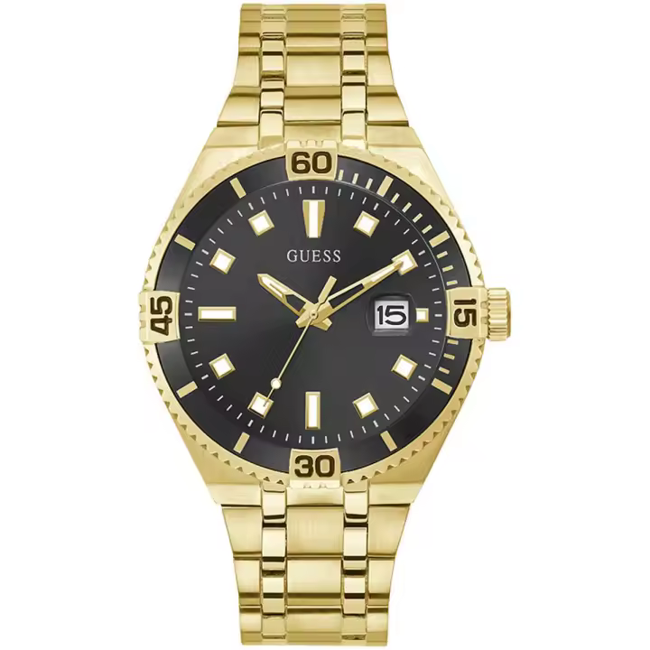 Reloj Guess Dorado Premier Hombre GW0330G2 - Elegante Diseño Dorado - Calendario Analógico - 44mm - 1