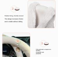 Nueva Creativa Funda De Volante De Coche Oso De Dibujos Animados Invernal Con Flor Antideslizante Moda Funda Para Manillar - details 7