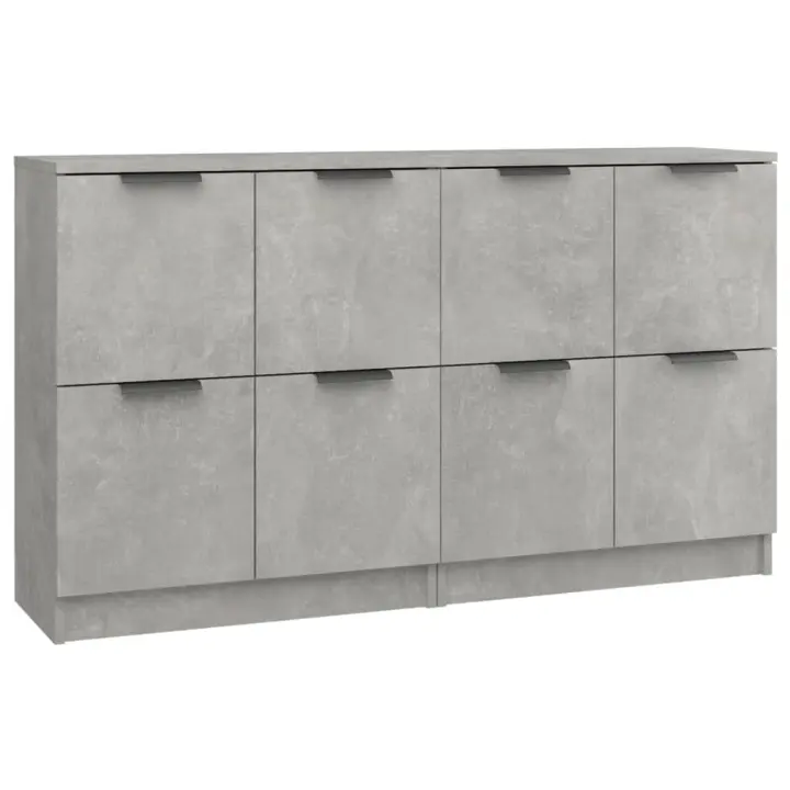 vidaXL Aparadores 2 uds madera contrachapada 60x30x70 cm Mueble de Almacenaje de Salón, Buffet para salón, Armario Auxiliar, Armario de Almacenamiento - 1