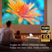 Proyector De Video HD LED 4K 1280x720P Android Portátil Para Cine En Casa Con Altavoz Integrado Y Control Remoto Proyector Mini Para Teléfonos Móviles - details 0