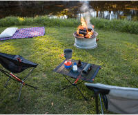 Mesa De Camping Naturehike Plegable Ligera Y Portátil Para Exterior Picnic Pesca Playa Color Negro Tamaño 59x40x39 Cm Peso 652 G - details 3
