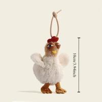 Bolso De Mano En Forma De Gallo De Peluche Divertido Y Kawaii Con Colgante Para Llaves Para Mujeres Regalo De Cumpleaños Bolsa De Dollar Unisex Tamaño Aproximado - details 4