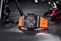 Reloj De Cuarzo Para Hombre PAGANI DESIGN 2024 De Lujo Forma De Barril Impermeable Con Pantalla Luminosa Cristal De Zafiro Silicona VH65 - details 14